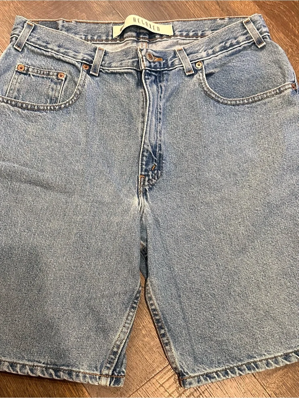 Vintage Arizona Light Blue Denim Men's Shorts